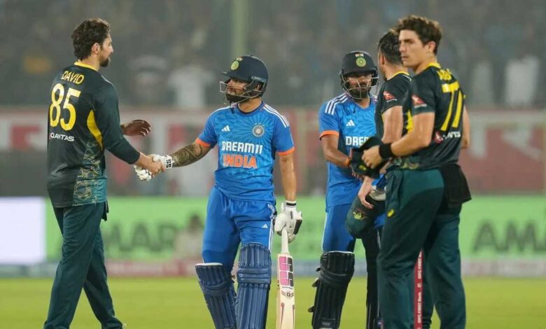 टी20 सीरीज के पहले मुकाबले में भारत ने ऑस्ट्रेलिया को दो विकेट से हराया