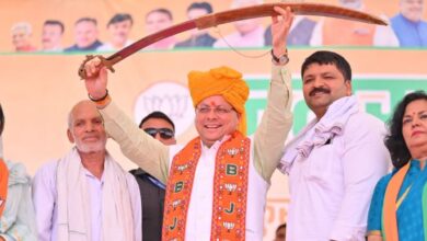 मुख्यमंत्री धामी ने रोहतक से भाजपा प्रत्याशी अरविंद कुमार शर्मा के पक्ष में की मतदान की अपील