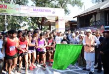 मुख्यमंत्री श्री पुष्कर सिंह धामी ने,5 किलोमीटर दौड़ का फ्लैग ऑफ किया।